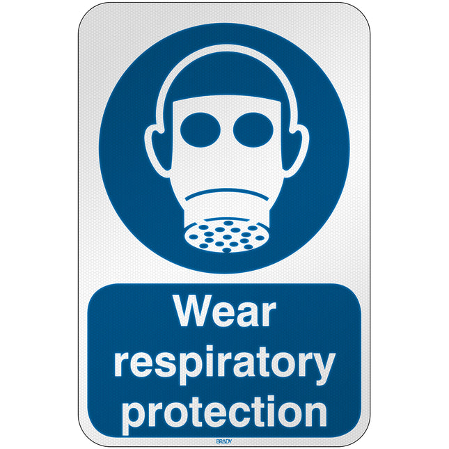 ISO Safety Sign  Wear respiratory protection