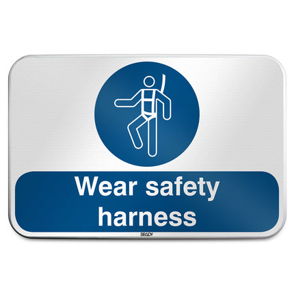 ISO Safety Sign  Wear safety harness