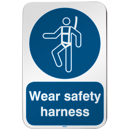 ISO Safety Sign  Wear safety harness
