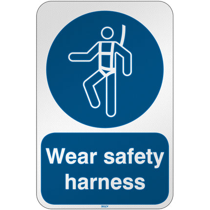ISO Safety Sign  Wear safety harness