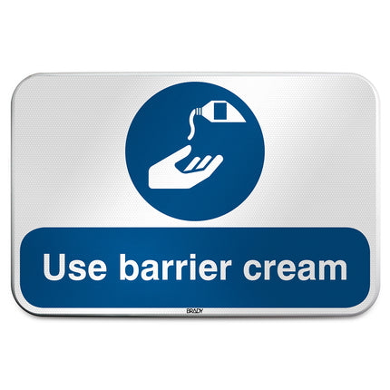 ISO Safety Sign  Use barrier cream