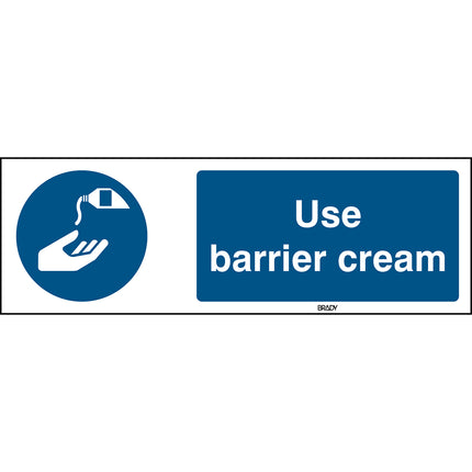 ISO Safety Sign  Use barrier cream
