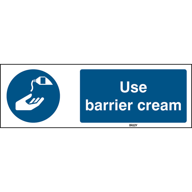 ISO Safety Sign  Use barrier cream