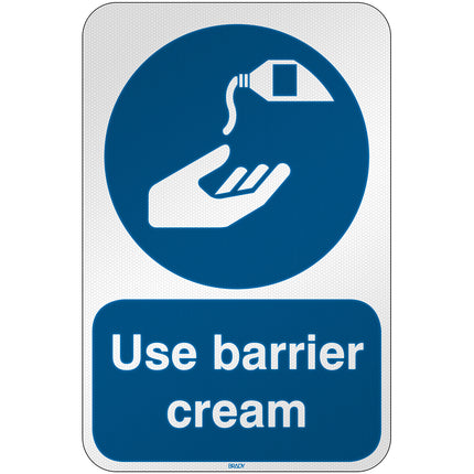 ISO Safety Sign  Use barrier cream