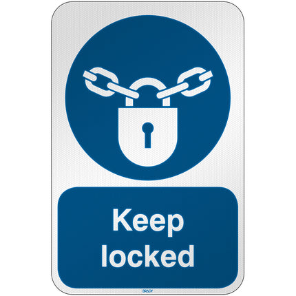 ISO Safety Sign  Keep locked