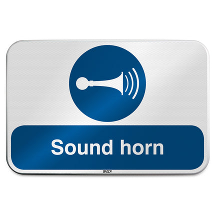 ISO Safety Sign  Sound horn