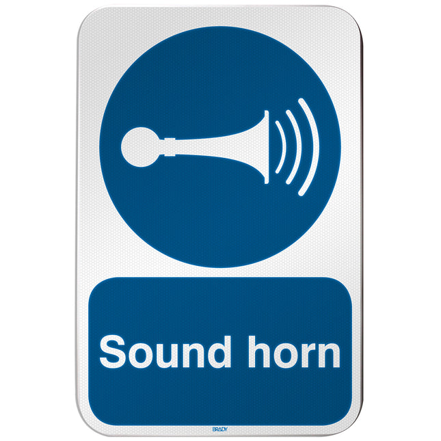 ISO Safety Sign  Sound horn