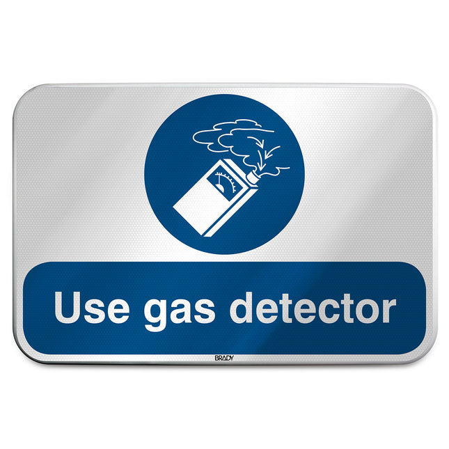 ISO Safety Sign  Use gas detector