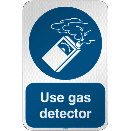 ISO Safety Sign  Use gas detector