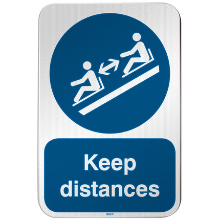 ISO Safety Sign  Keep distances
