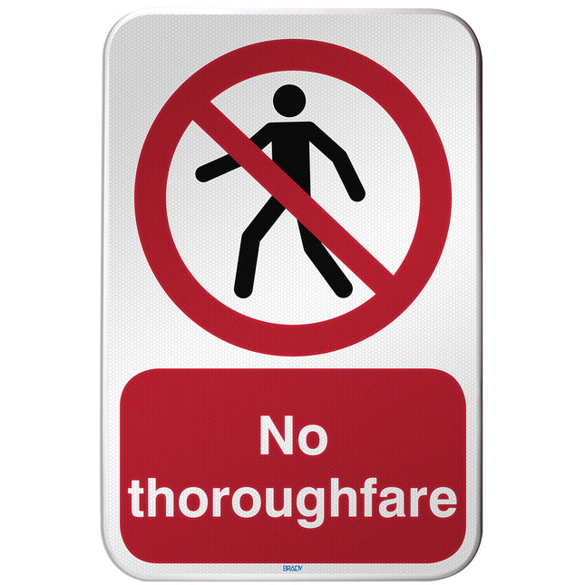 ISO Safety Sign  No thoroughfare