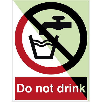 Glowinthedark safety sign