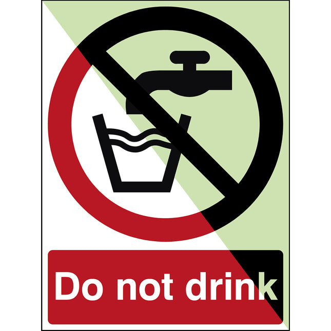 Glowinthedark safety sign