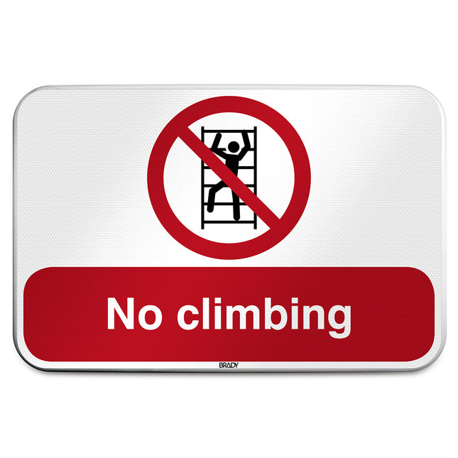 ISO Safety Sign  No climbing