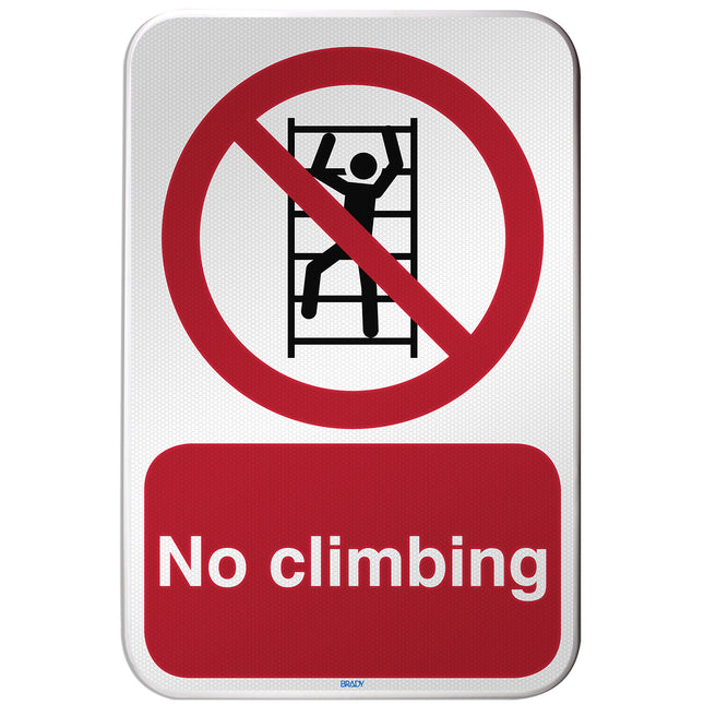 ISO Safety Sign  No climbing