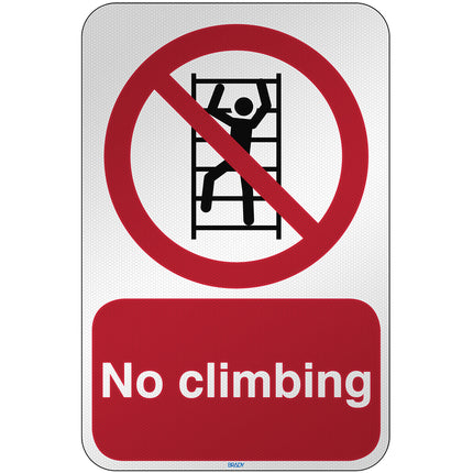 ISO Safety Sign  No climbing