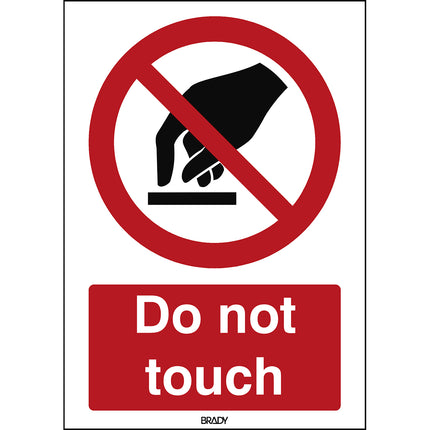 ISO Safety Sign  Do not touch
