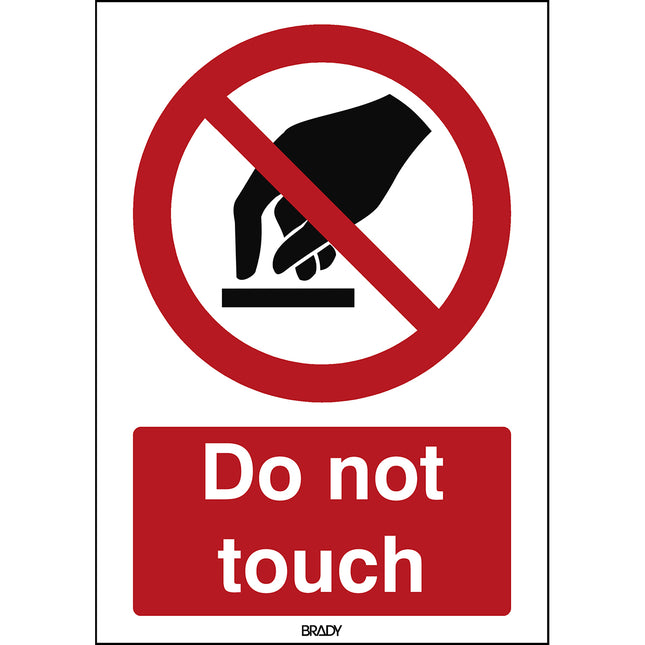 ISO Safety Sign  Do not touch