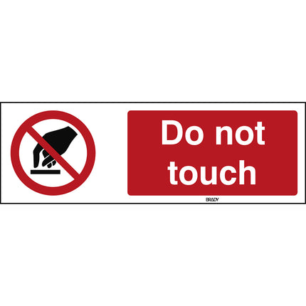 ISO Safety Sign  Do not touch
