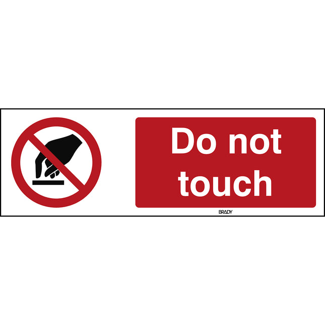 ISO Safety Sign  Do not touch