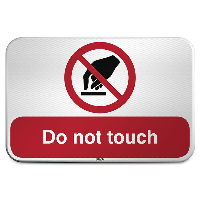 ISO Safety Sign  Do not touch