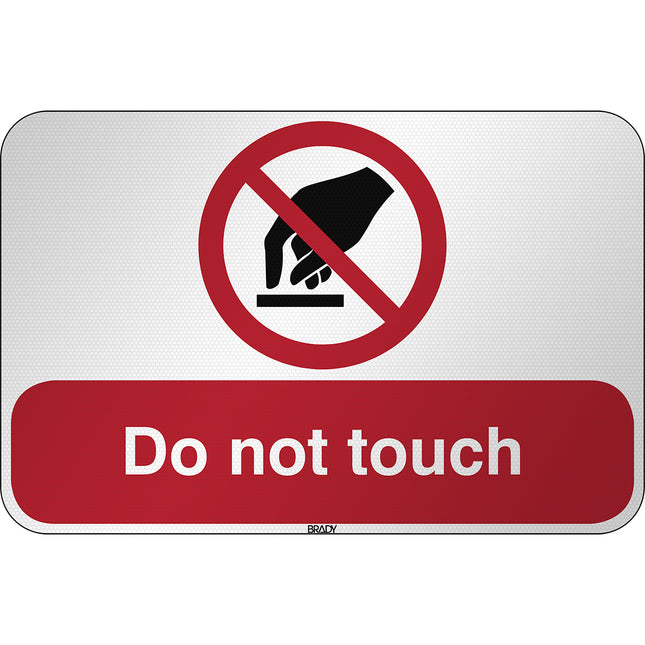 ISO Safety Sign  Do not touch