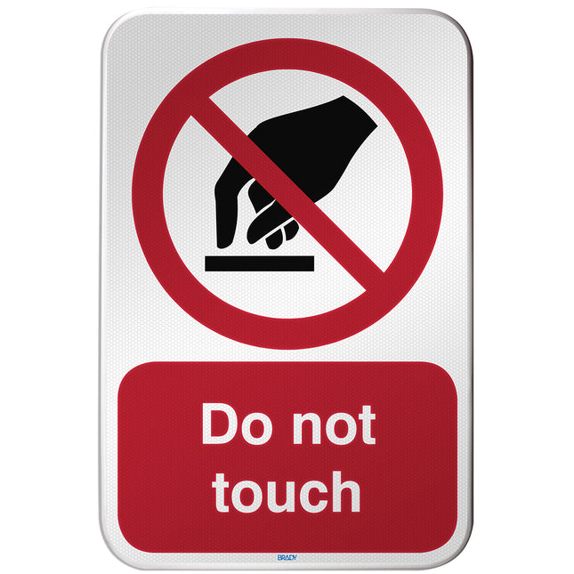 ISO Safety Sign  Do not touch