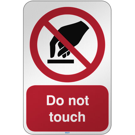 ISO Safety Sign  Do not touch