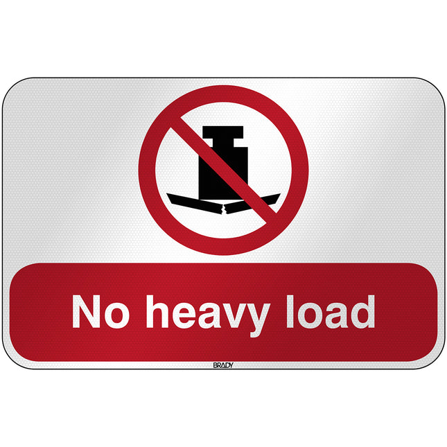 ISO Safety Sign  No heavy load