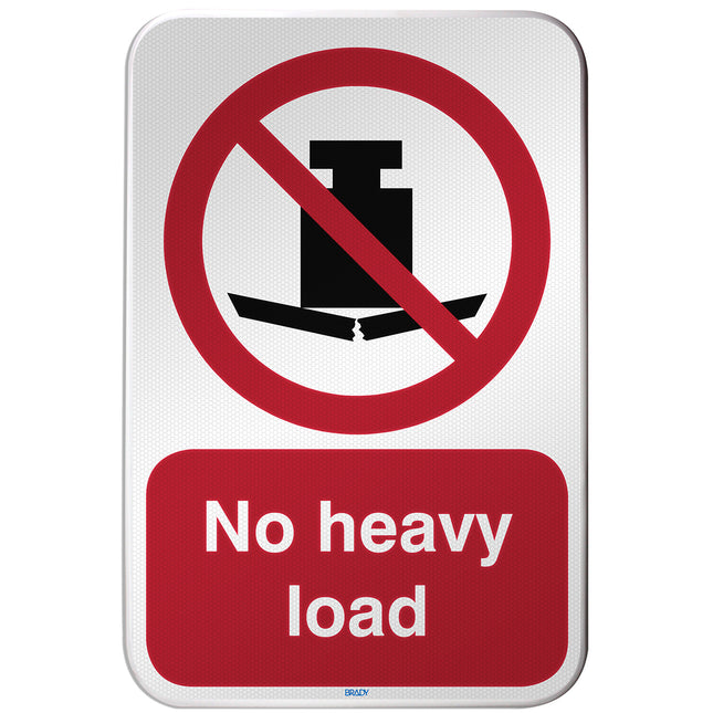 ISO Safety Sign  No heavy load