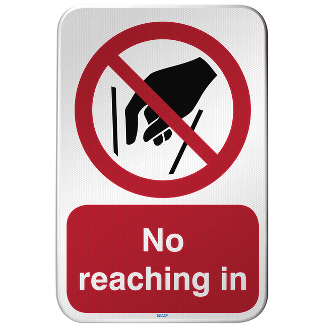 ISO Safety Sign  No reaching in