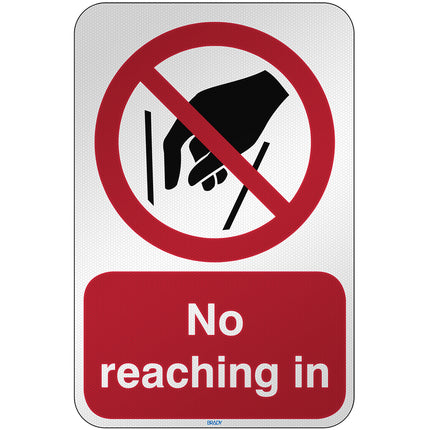 ISO Safety Sign  No reaching in