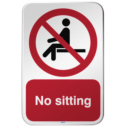 ISO Safety Sign  No sitting