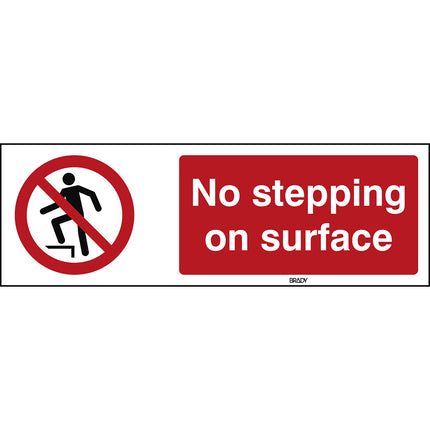 ISO Safety Sign  No stepping on surface