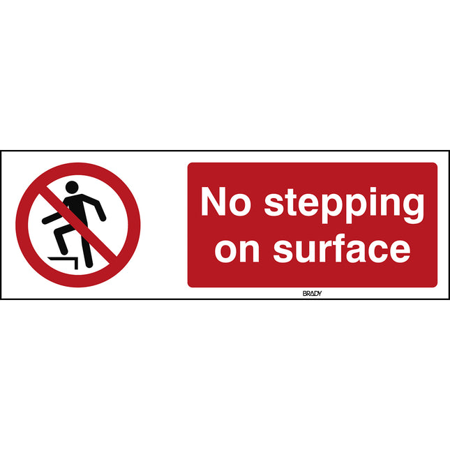ISO Safety Sign  No stepping on surface