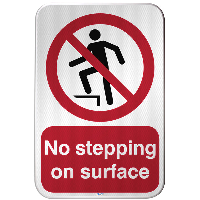 ISO Safety Sign  No stepping on surface