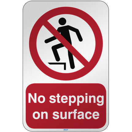 ISO Safety Sign  No stepping on surface