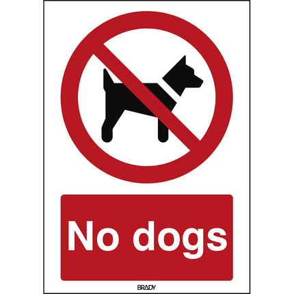 ISO Safety Sign  No dogs
