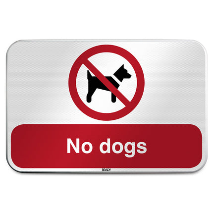 ISO Safety Sign  No dogs