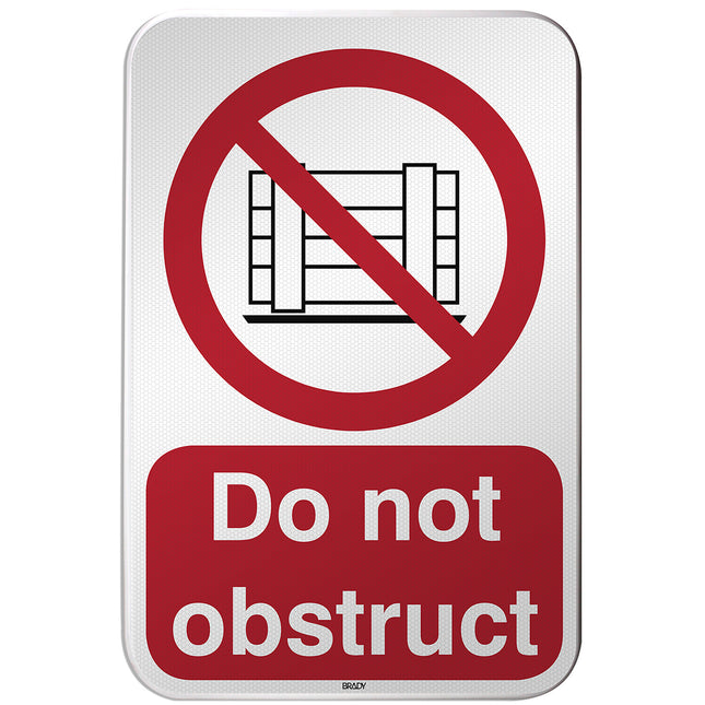 ISO Safety Sign  Do not obstruct