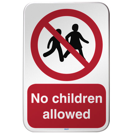 ISO Safety Sign  No children allowed