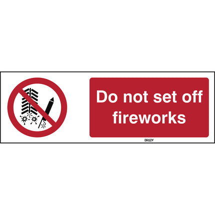 ISO Safety Sign  Do not set off fireworks