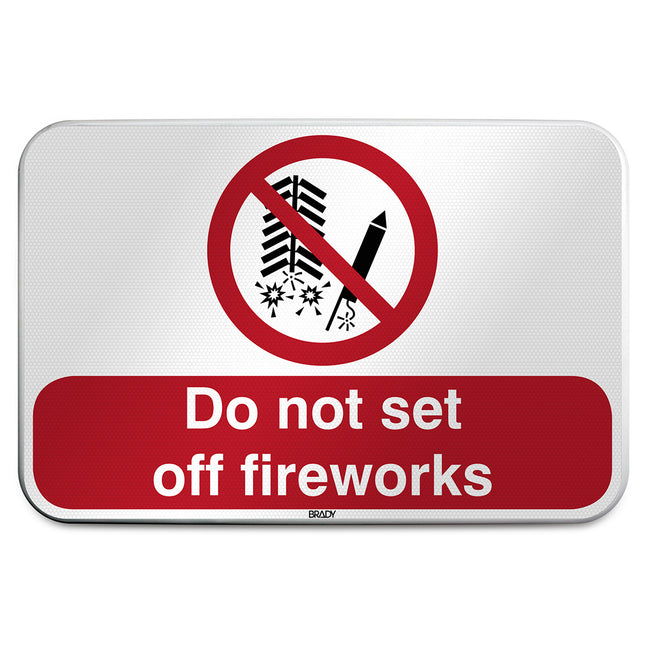 ISO Safety Sign  Do not set off fireworks