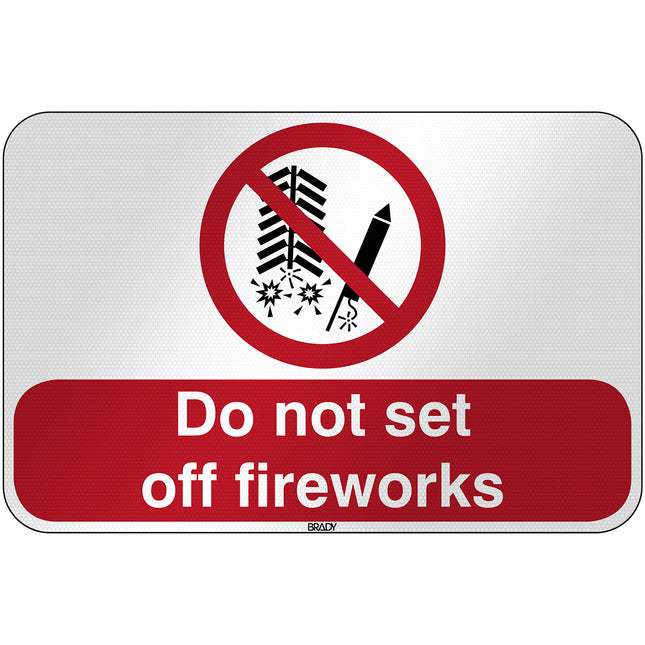 ISO Safety Sign  Do not set off fireworks