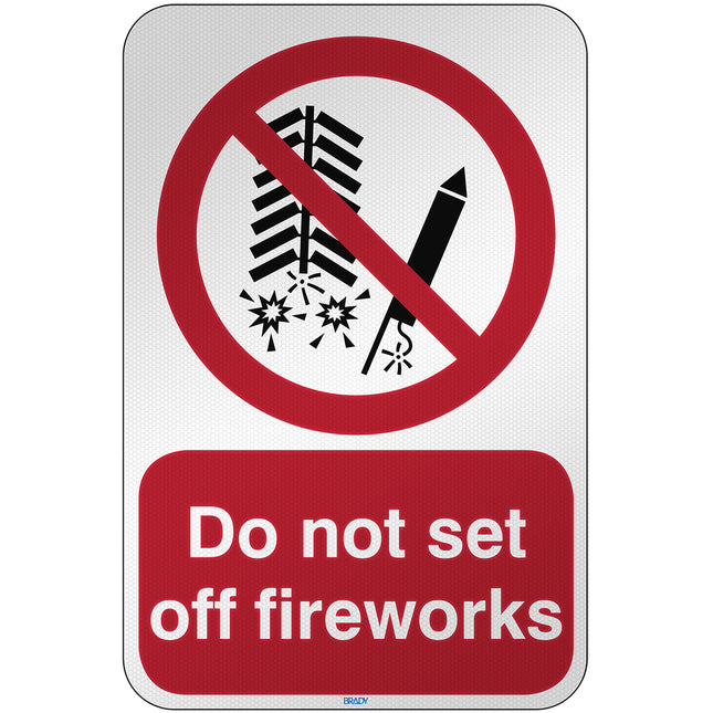 ISO Safety Sign  Do not set off fireworks