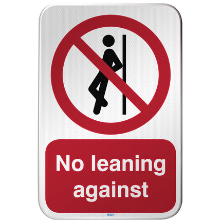 ISO Safety Sign  No leaning against