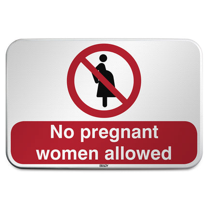 ISO Safety Sign  Not for pregnant women