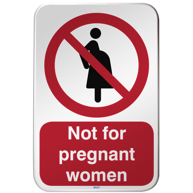 ISO Safety Sign  Not for pregnant women