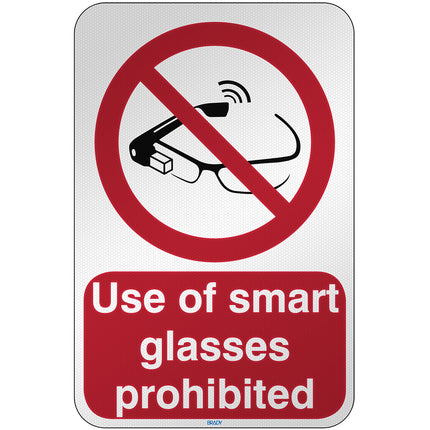 ISO Safety Sign  Use of smart glasses prohibited