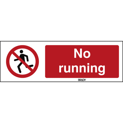 ISO Safety Sign  No running